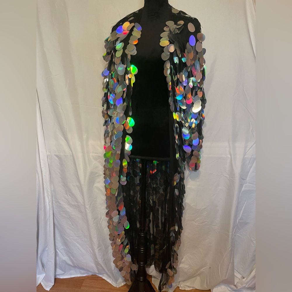 Jumbo Sequin Duster - Picture 2 of 6